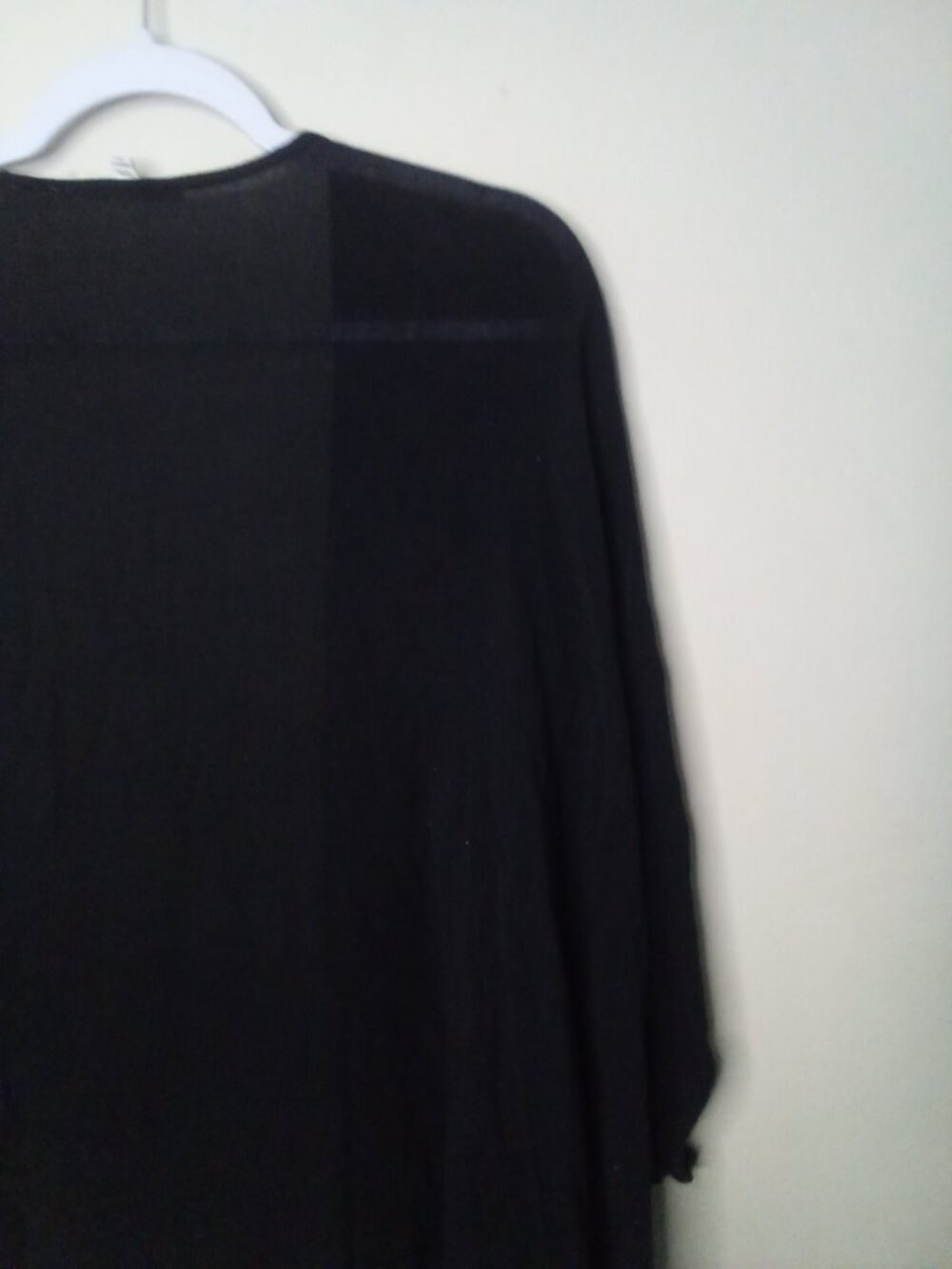 Yiayia Ponytail Lightweight Cardigan S M Open Front Embroidery Short Sleeve - Picture 14 of 15